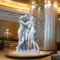 large outdoor garden the three graces white nude woman marble statue price
